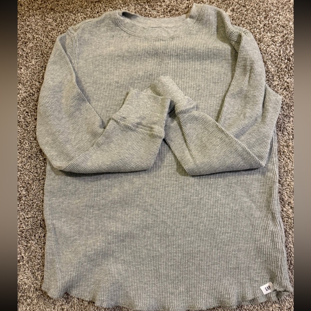 GAP Kids Long Sleeve Tee - Light Gray